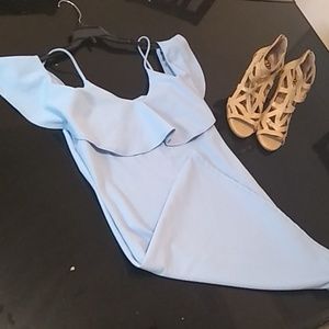 Women's Spaghetti Strap Off Shoulder & Heels